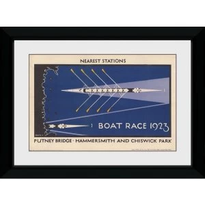 image of Transport For London Boat Race 50 x 70 Framed Collector Print