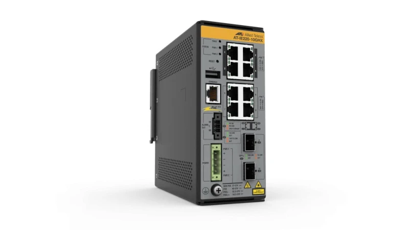 Image of Allied Telesis Allied Telesis IE220-10GHX Managed L2 Gigabit Ethernet (10/100/1000) Power over Ethernet (PoE) Grey 990-007873-80