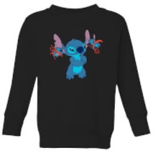 Image of Disney Lilo And Stitch Little Devils Kids Sweatshirt - Black - 11-12 Years