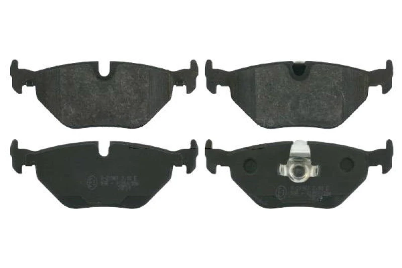Image of SWAG 20 91 6190 Brake pad set Rear Axle, prepared for wear warning indicator, with piston clip Brake Pad Set,disc brake (402)