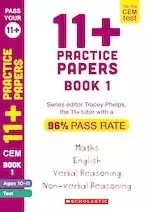 Image of Pass Your 11+: 11+ Practice Papers for the CEM Test Ages 10-11 - Book 1