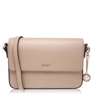 Image of DKNY Sutton Medium Flap Cross Body Bag - Sand SAN