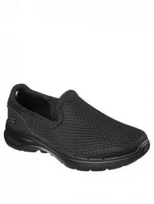 Image of Skechers Go Walk 6 Athletic Mesh Slip On Shoe, Black, Size 11, Men