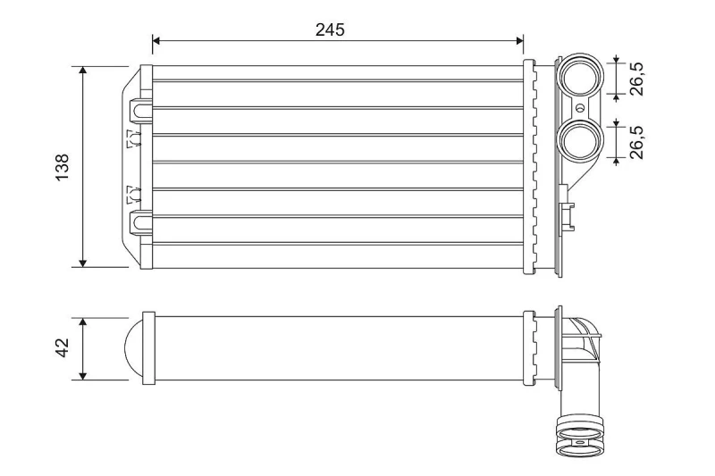 Image of Heater matrix VALEO 811503