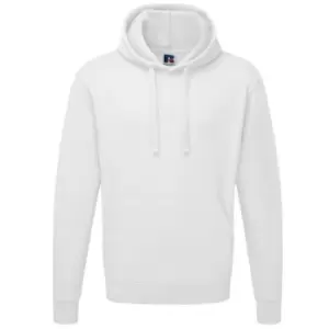 Image of Russell Colour Mens Hooded Sweatshirt / Hoodie (S) (White)
