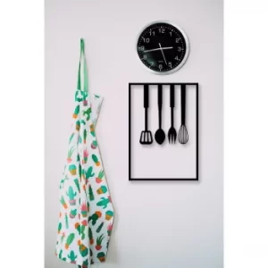 Image of Mutfak Seti Black Decorative Metal Wall Accessory