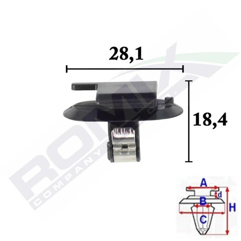 Image of ROMIX Trim clip ROMIX C70555