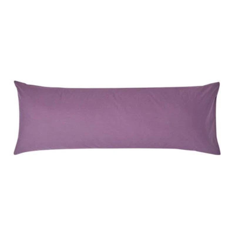 Image of Homescapes Egyptian Cotton Housewife Body Pillowcase 200 TC Grape