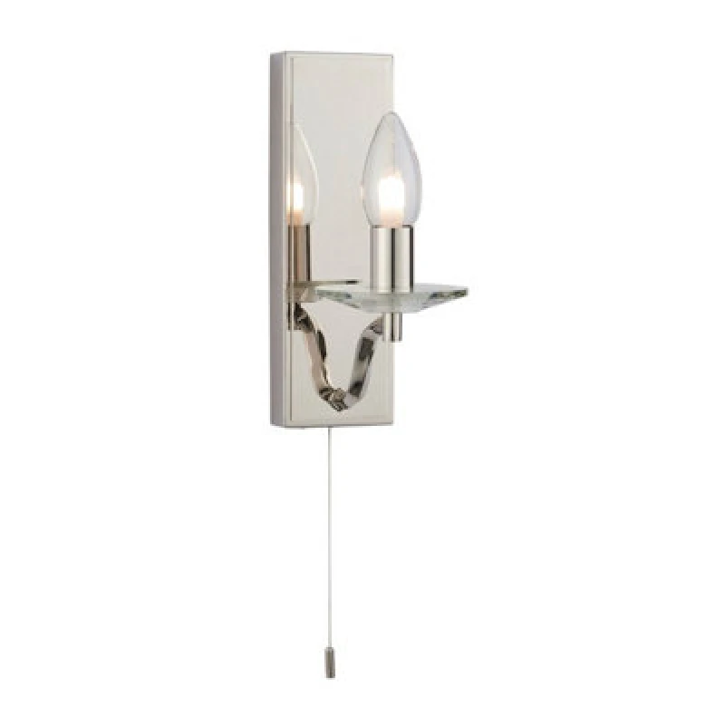 Image of SO'HOME Gabbie Wall Light in Polished Nickel chrome ONE SIZE