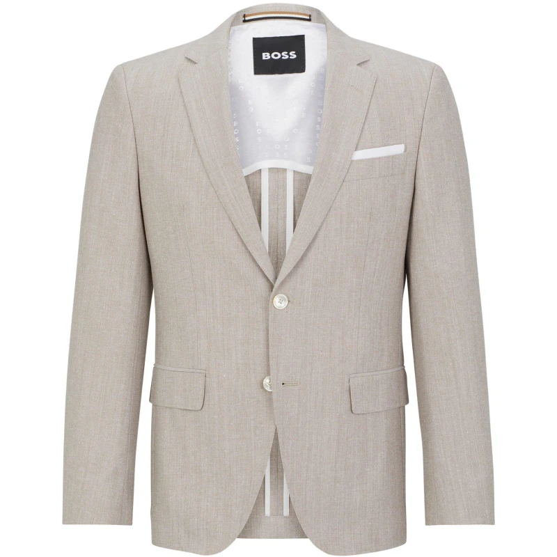 Image of Boss Mens H Hutson Blazer Medium Beige male 36 (46)