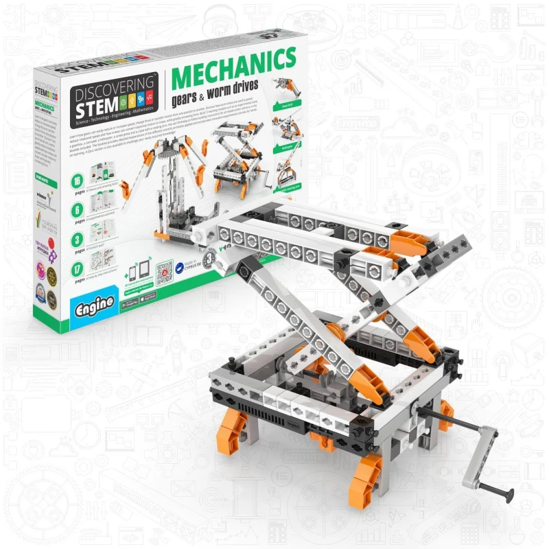 Image of Engino Discovering STEM Mechanics Gears & Worm Drives Multi unisex One size