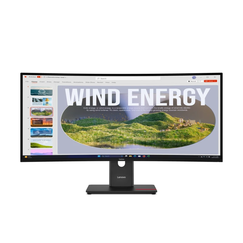 Image of Lenovo ThinkVision T34WD-40 Monitor 64AEGAT1UK