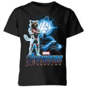 image of Avengers: Endgame Rocket Suit Kids T-Shirt - Black - 11-12 Years