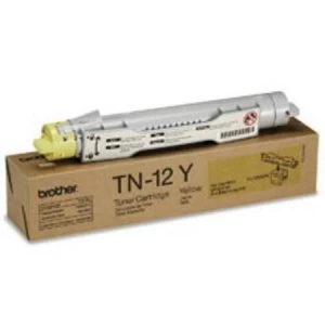Image of Brother TN12 Yellow Laser Toner Ink Cartridge