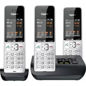 Image of Gigaset COMFORT 500A trio DECT, GAP Cordless analogue Baby monitor, Hands-free, Hearing aid compatibility, Headset connection, incl. handset, base, Re
