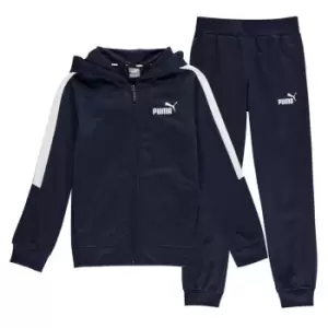 Puma Hooded Poly Tracksuit - Blue