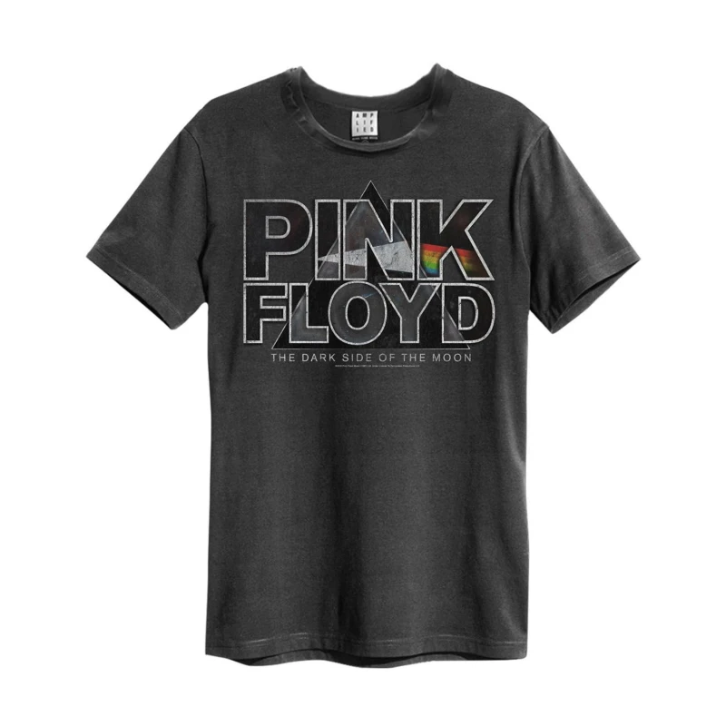 Image of Amplified Amplified Men Space Pyramid Pink Floyd T-Shirt in Charcoal Size: X-Small Charcoal XS Male 5063238048423
