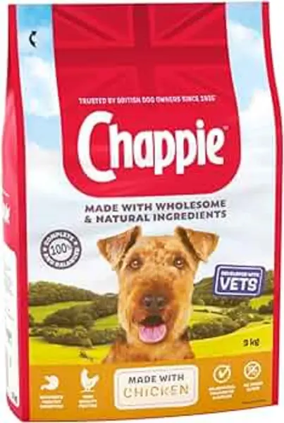 image of Chappie Complete Beef and Wholegrain Cereal Dry Dog Food 15kg