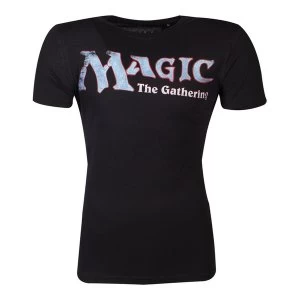 Image of Hasbro - Magic: The Gathering Logo Mens Large T-Shirt - Black