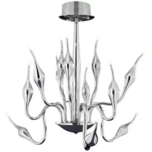 Image of Snow Goose Multi Arm Pendant Ceiling Light Chrom