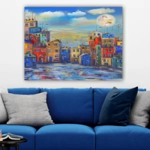 Image of 439538656_70100 Multicolor Decorative Canvas Painting