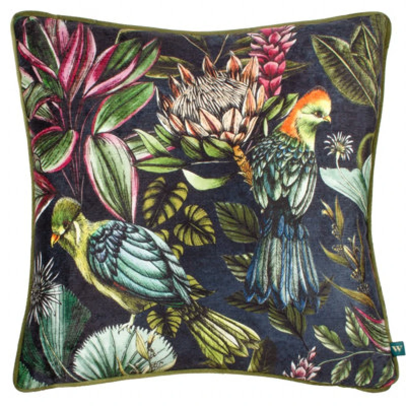 Image of Wylder Leilani Twilight Printed Chenille Polyester Filled Cushion