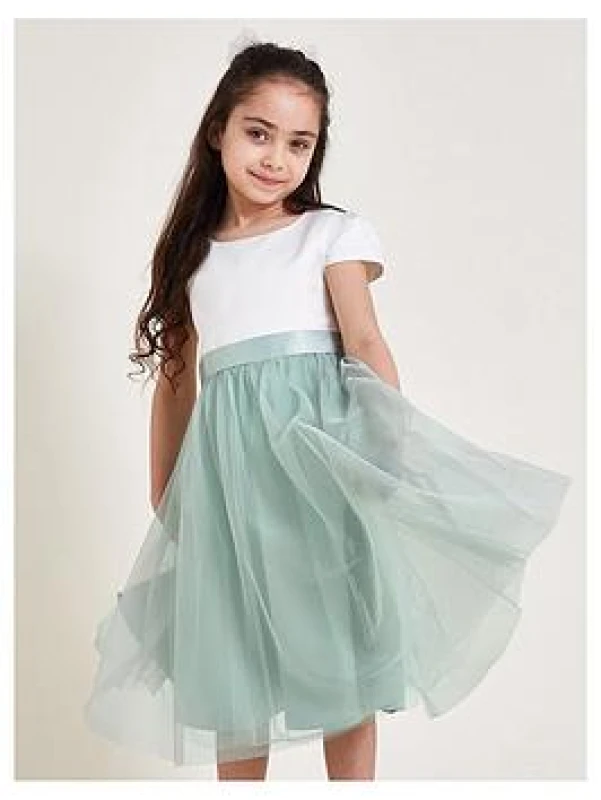 Image of Monsoon Tulle Bridesmaid Dress Green