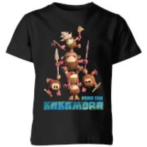 image of Moana Fear The Kakamora Kids T-Shirt - Black - 11-12 Years