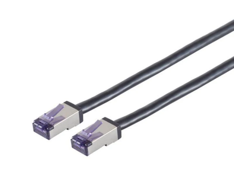 Image of Lanview LVN-CAT6A-FLEX-50CM networking cable Black 0.5 m S/FTP (S-STP)