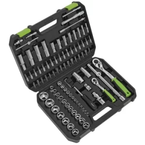 Image of Siegen S01210 Socket Set 94pc 1/4" & 1/2"Sq Drive WallDrive Metric