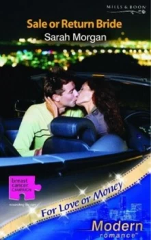 Image of Sale or Return Bride by Sarah Morgan Book