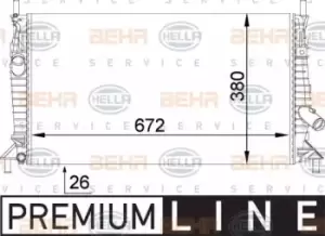 Image of x1 Behr Heat Exchanger 8MK376764-261 Genuine replacement part for Car Made in SK