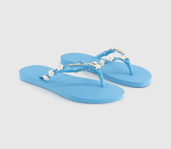 Image of Havaianas Womens Slim Stylish Flip Flops Lavender Blue, 5