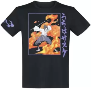 Image of Naruto Sasuke Jersey black