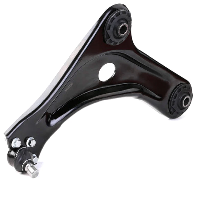 Image of STARK SKCA-0050467 Suspension arm Control Arm, Sheet Steel, Front Axle Left, with ball joint, with rubber mounts Sheet Steel Track Control Arm (273)
