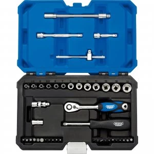 image of Draper Expert 43 Piece 1/4" Drive Bi Hex Socket and Screwdriver Bit Set Metric 1/4"