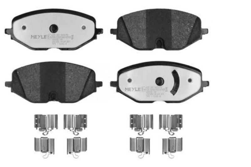 Image of MEYLE 025 261 6920/PD Brake pad set MEYLE-PD: Advanced performance and design. Front Axle, excl. wear warning contact, with accessories, with anti-squ