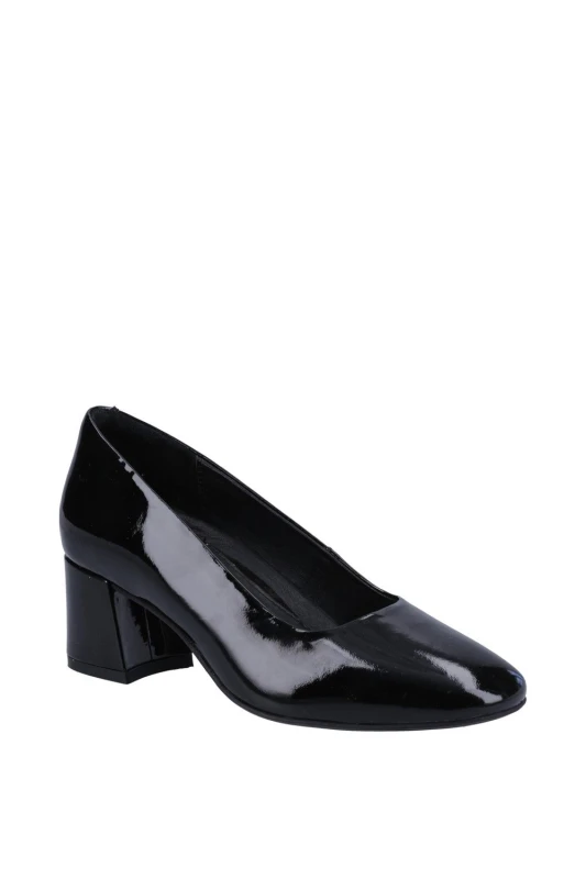 Image of Hush Puppies Womens Alicia Patent Court Heels UK Size 8 (EU 42) Black HUS827-BLACK-8