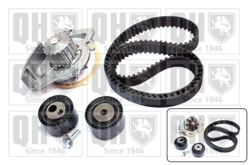 Image of QUINTON HAZELL Water pump and timing belt kit QUINTON HAZELL QBPK6830