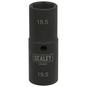 image of Sealey SX1819 Deep Impact Socket 1/2"Sq Drive Double Ended 18.5/19.5mm