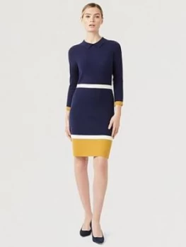 Image of HOBBS Thelma Dress, Navy, Size 8, Women
