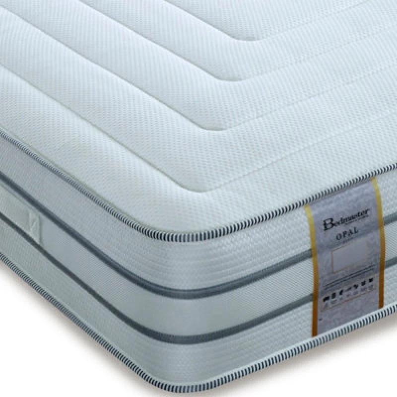 Image of Bedmaster Opal 2000 Pocket Sprung Reflex and Latex Foam Mattress White