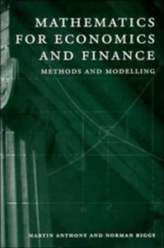 Image of Mathematics for Economics and Finance by Martin Anthony Paperback