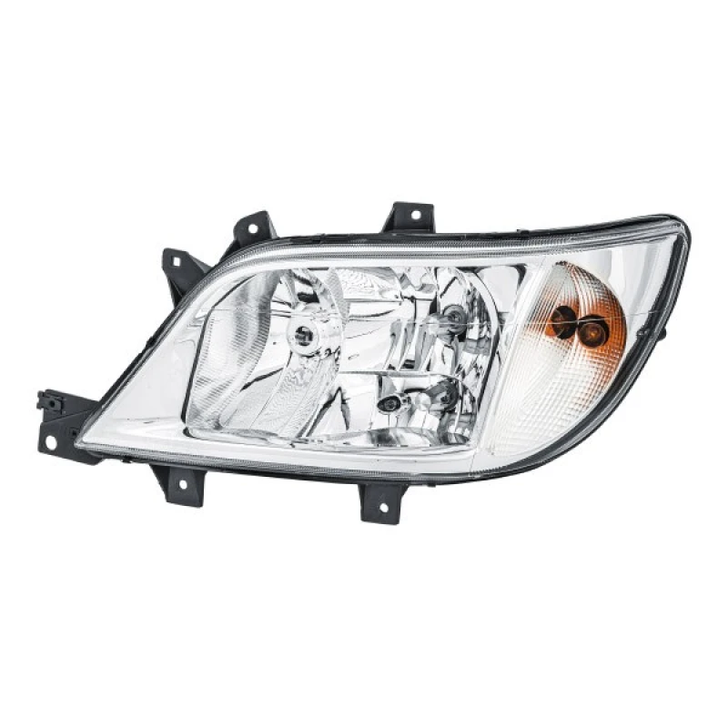 Image of HELLA 1LH 246 047-071 Headlights H7/H3/H7, Left, with motor for headlamp levelling, Halogen Headlight (259)