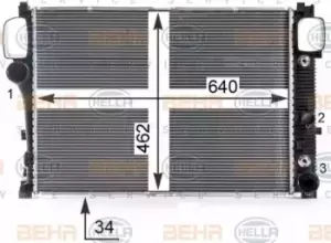 image of x1 Behr Heat Exchanger 8MK376700-614 Genuine for 8MK 376 764-791 Made in China