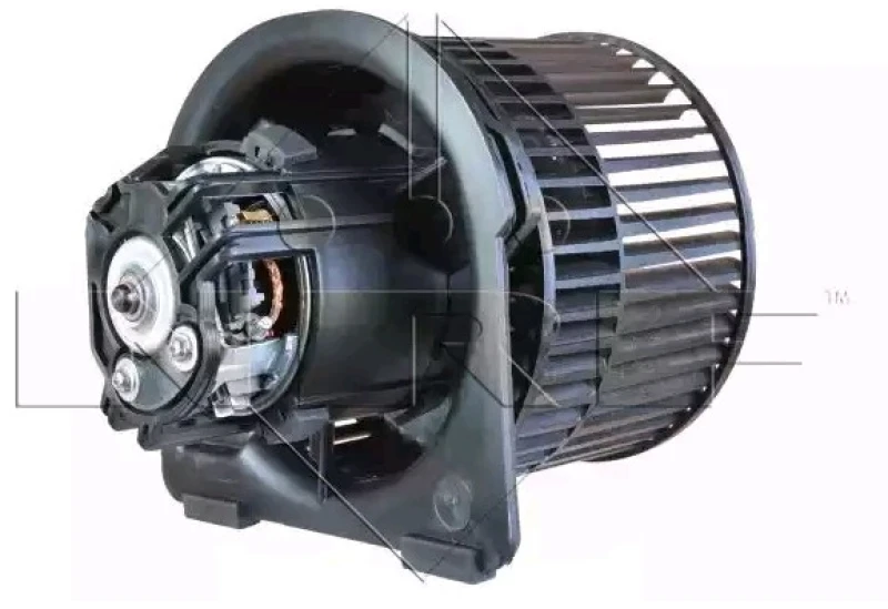 Image of NRF 34049 Blower Motor for left-hand drive vehicles, without integrated regulator Interior Blower (2669)