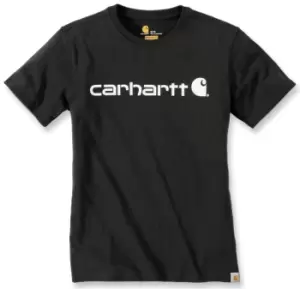 Image of Carhartt Workwear Logo Women T-Shirt, black, Size L, black, Size L for Women