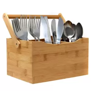 Image of Bamboo Utensil Cutlery Holder M&W