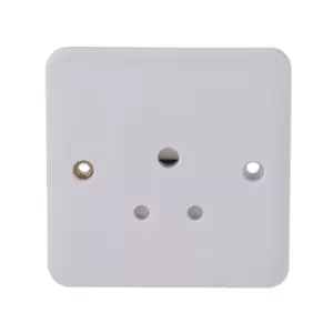Image of Schneider Electric Lisse White Moulded - Unswitched Single Power Socket, 5A, GGBL3080, White