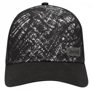 image of USA Pro Print Baseball Cap Junior Girls - Black